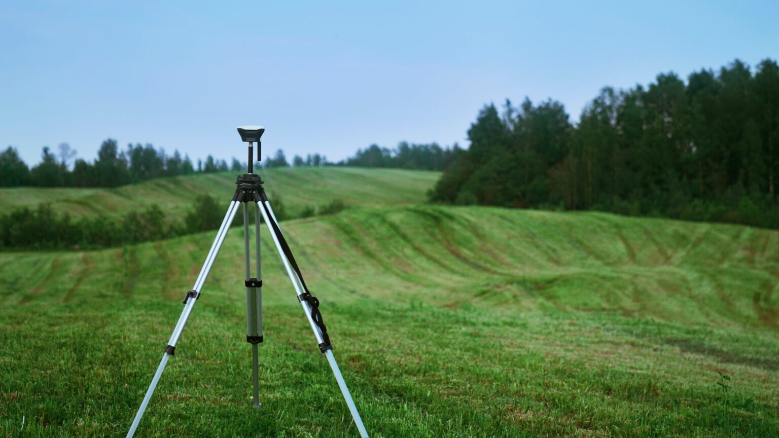 surveying equipment in the field